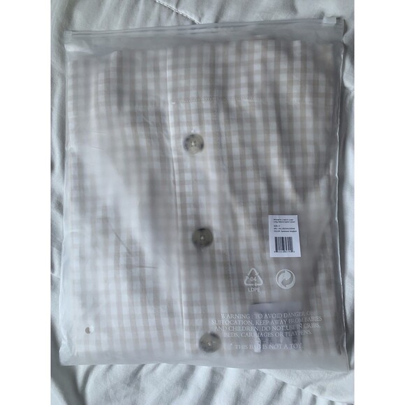 NWT Cozy Earth Women's Long Sleeve Button Down Sunkissed Gingham S - Picture 3 of 5